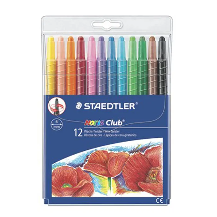 Hauptproduktbild Voskovky "Noris Club", 12 barev, vytáčecí, STAEDTLER