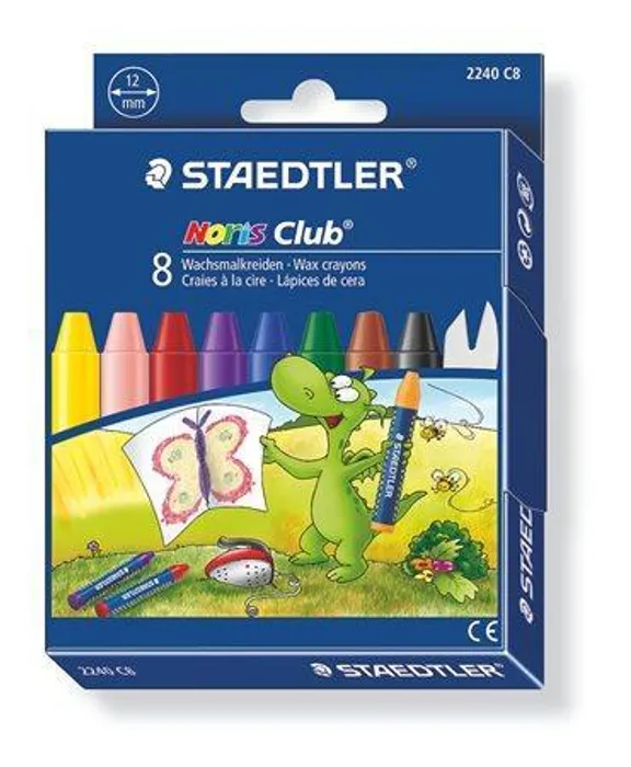 Hauptproduktbild Voskovky "Noris Club", 8 barev, průměr 12 mm, STAEDTLER