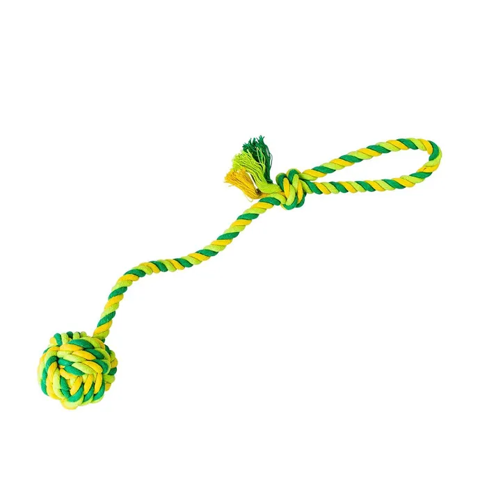Hauptproduktbild Vrhací lano s míčem HipHop bavlněný 41 cm 85 g limetková, zelená