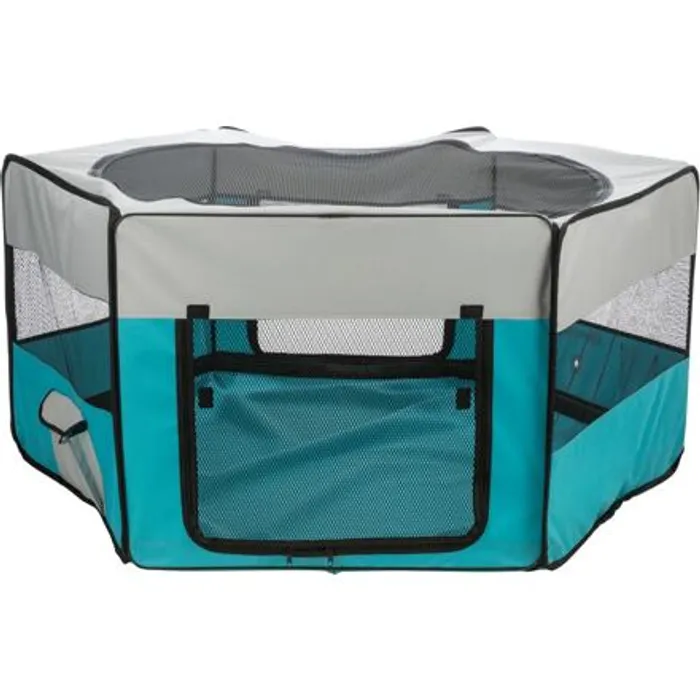 Hauptproduktbild Výběh pro zakrslé králíky, o 150 × 65 cm, polyester, tyrkysová/světlešedá