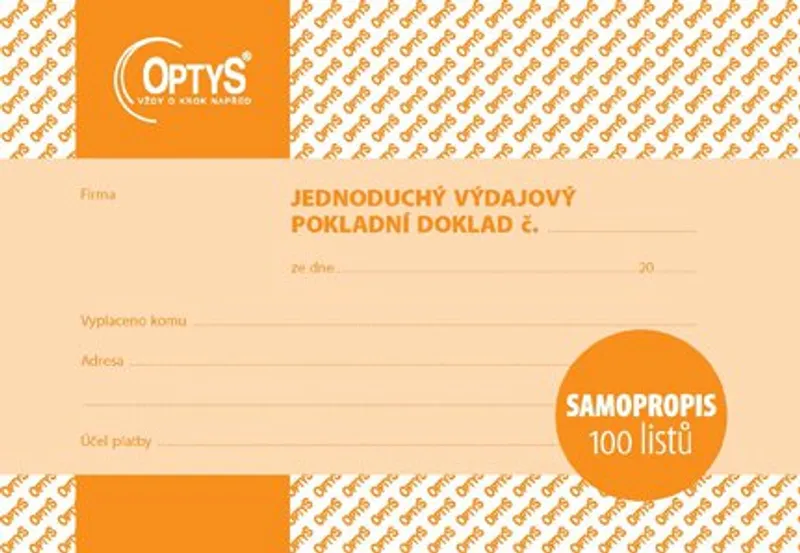 Hauptproduktbild Výdajový doklad A6, jednoduchý, samopropisovací, 100 listů 1303