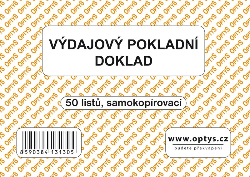 Hauptproduktbild Výdajový doklad A6, jednoduchý, samopropisovací, 50 listů 1313