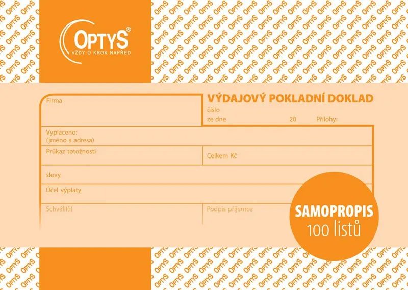 Hauptproduktbild Výdajový doklad A6, samopropisovací, 100 listů 1083