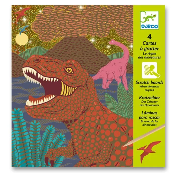Hauptproduktbild Vyškrabávací obrázky Djeco - Dinosauři