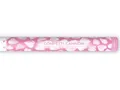 Vystřelovací konfety srdíčka bílé 60cm [1 ks]