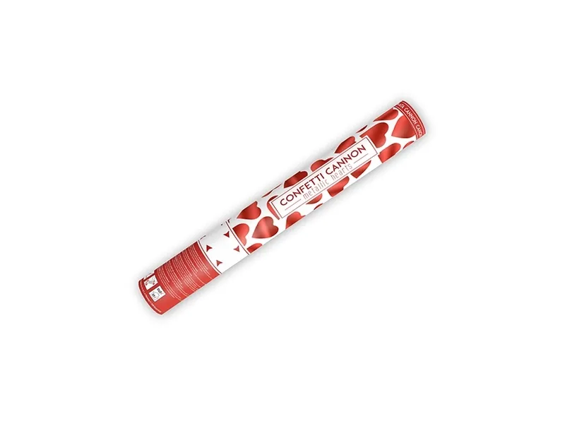 Hauptproduktbild Vystřelovací konfety srdíčka červené 40cm [1 ks]