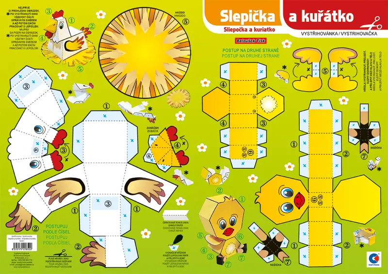 Hauptproduktbild Vystřihovánka - Slepička a kuřátko