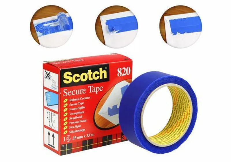 Hauptproduktbild Washi páska, samolepicí, 35 mm x 33 m, safety, 3M SCOTCH, modrá