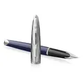 Waterman Carene Made in France DLX Blue CT Füllfederhalter, Feder F