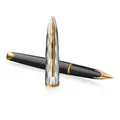 Waterman Carene Reflections of Paris SE DLX Black GT Füllfederhalter mit F-Feder