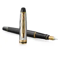 Waterman Expert Reflections of Paris SE DLX Black GT Füllfederhalter, M-Feder