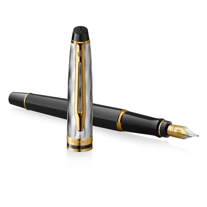 Hauptproduktbild Waterman Expert Reflections of Paris SE DLX Black GT plnicí pero, hrot M