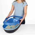 Weiteres Produktbild WC BERTO - Doppelbehälter mit Sieb 59x39x22 cm, - Grau/Pastellblau/Granit