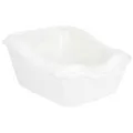 Weiteres Produktbild WC mit Rand, erhöhtes Rückteil 45x21(29)x54cm, - weiß