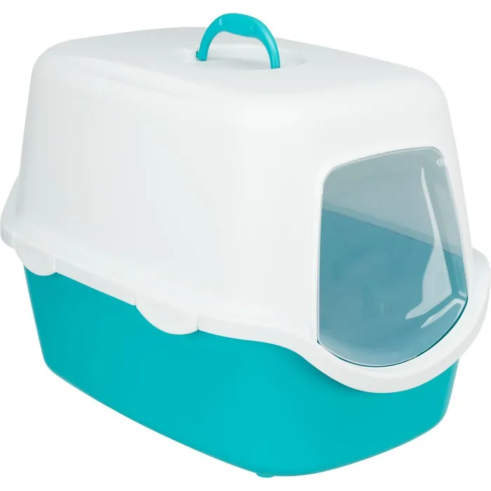 Hauptproduktbild WC VICO kryté s dvířky, bez filtru 56 x 40 x 40 cm, tyrkysová/bílá