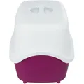 VICO überdachte Toilette mit Tür, ohne Filter 56 x 40 x 40 cm, bordeaux/weiß
