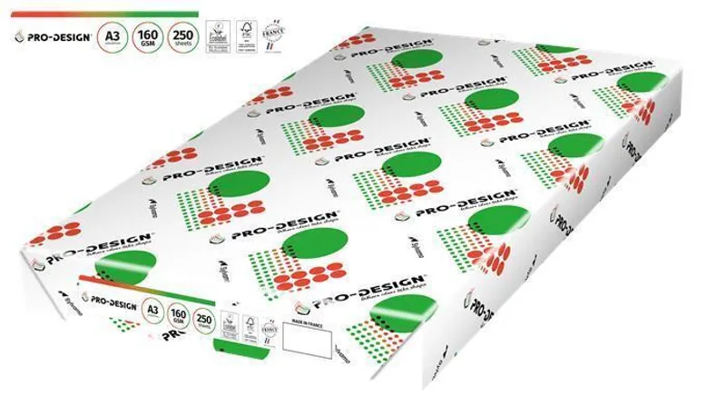 Hauptproduktbild Xerografický papír, pro digitální tisk, A3, 160g, PRO-DESIGN [250 listů]
