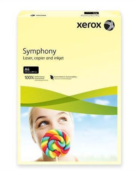 Hauptproduktbild Xerografický papír "Symphony", světle žlutá, A4, 80g, XEROX