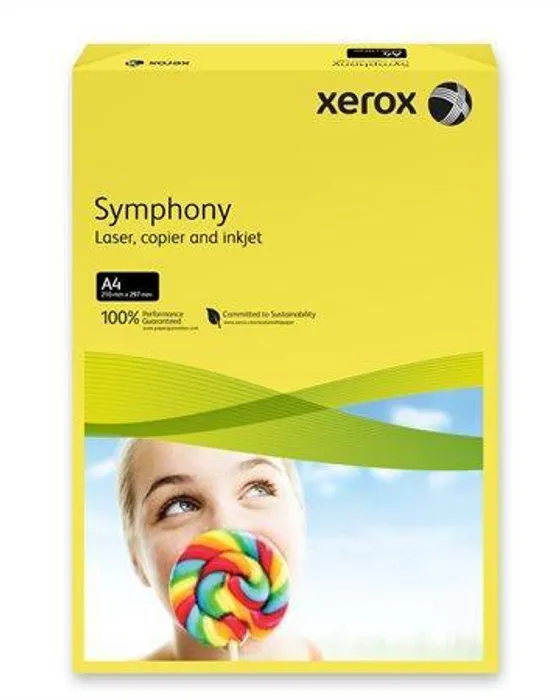 Hauptproduktbild Xerografický papír "Symphony", tmavě žlutá, A4, 80g, XEROX