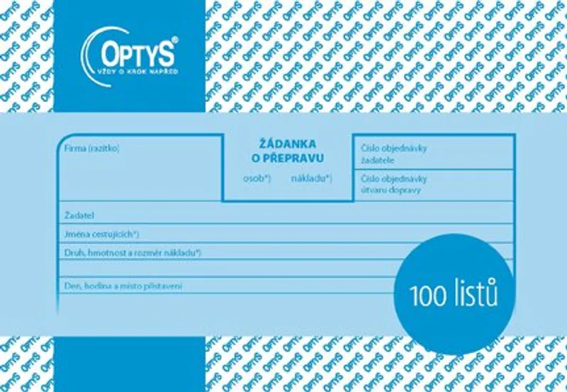 Hauptproduktbild Žádanka o přepravu A6, 100 listů 1176