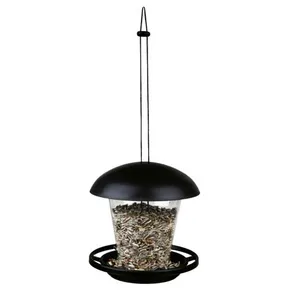 Gartenaufhängung aus Kunststoff. Rohrfutterspender mit Baldachin 900 ml/17 cm