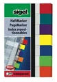 Lesezeichen, 7x40 Karten, 20x50 mm SIGEL Transparent, Farbmix