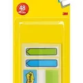 Weiteres Produktbild Etiketten, grün und blau, 3x16 Blätter, 25x43 mm und 12x43 mm, 3M POSTIT