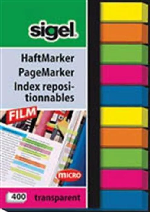 Hauptproduktbild Záložky,10x40 lístků, 6x50 mm SIGEL "Micro", mix barev