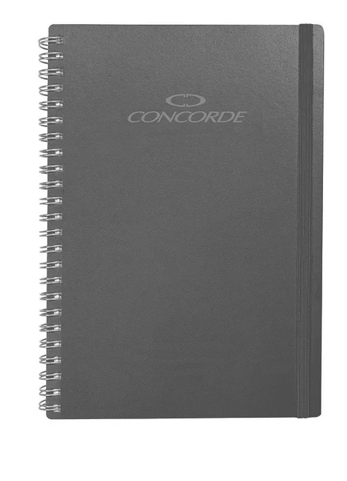 Hauptproduktbild Zápisník CONCORDE Spiral A5 linka 9mm,80l, černá