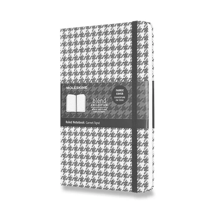 Hauptproduktbild Zápisník Moleskine Blend 21 Wide Pattern - tvrdé desky L, linkovaný, černý-bílý