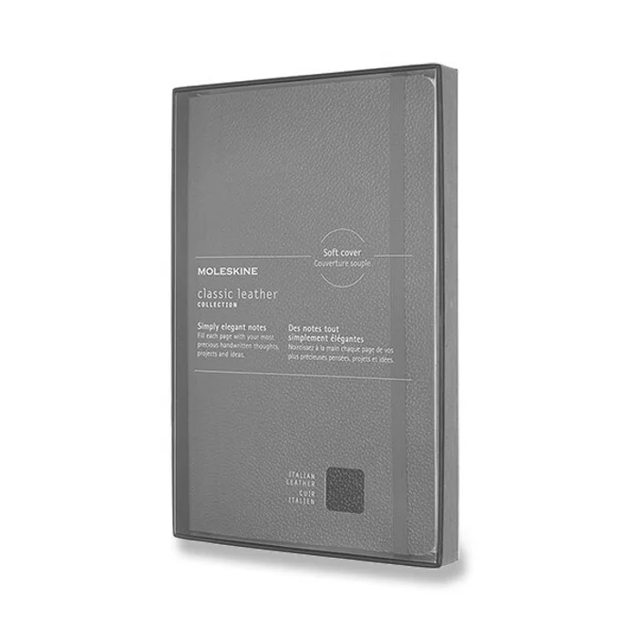Hauptproduktbild Zápisník Moleskine kožený - tvrdé desky L, linkovaný, červený