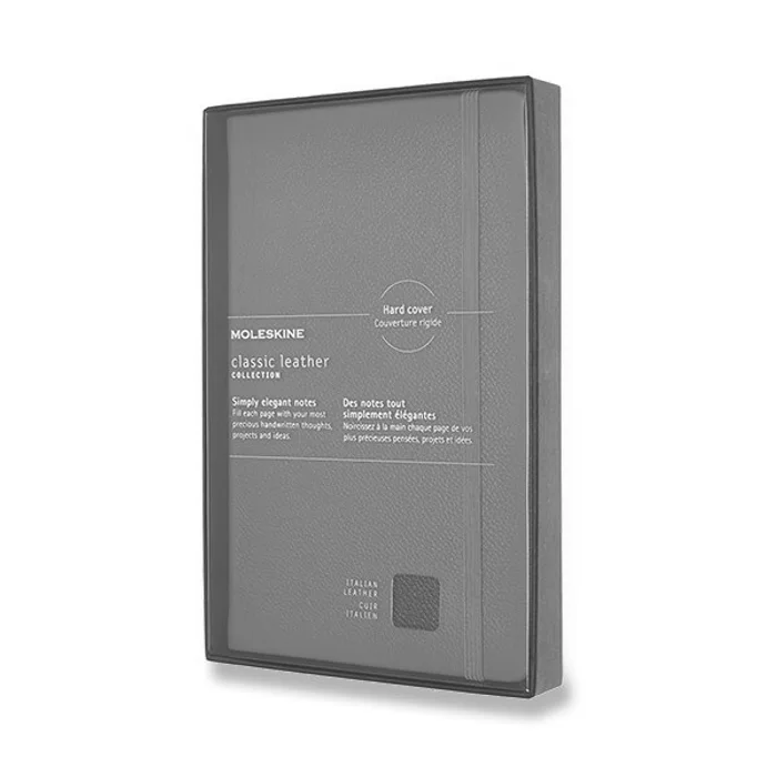 Hauptproduktbild Zápisník Moleskine kožený - tvrdé desky L, linkovaný, modrý