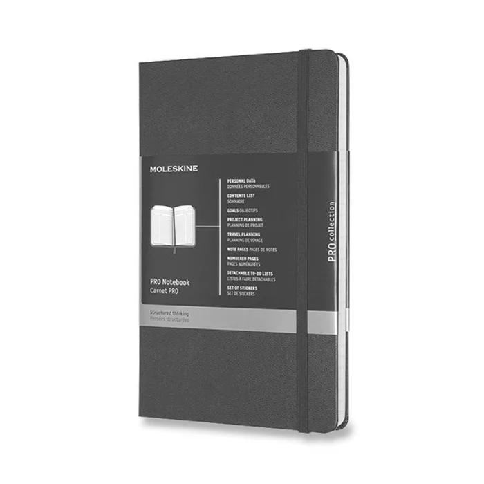 Hauptproduktbild Zápisník Moleskine Professional - tvrdé desky L, černý