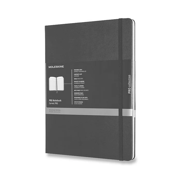Hauptproduktbild Zápisník Moleskine Professional - tvrdé desky XL, černý