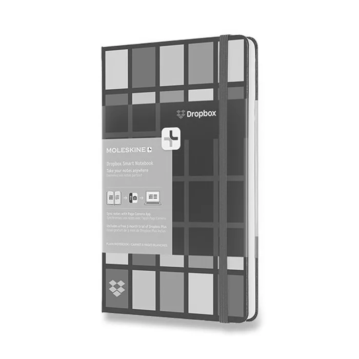 Hauptproduktbild Zápisník Moleskine Smart Writing Dropbox - tvrdé desky L, čistý, černý