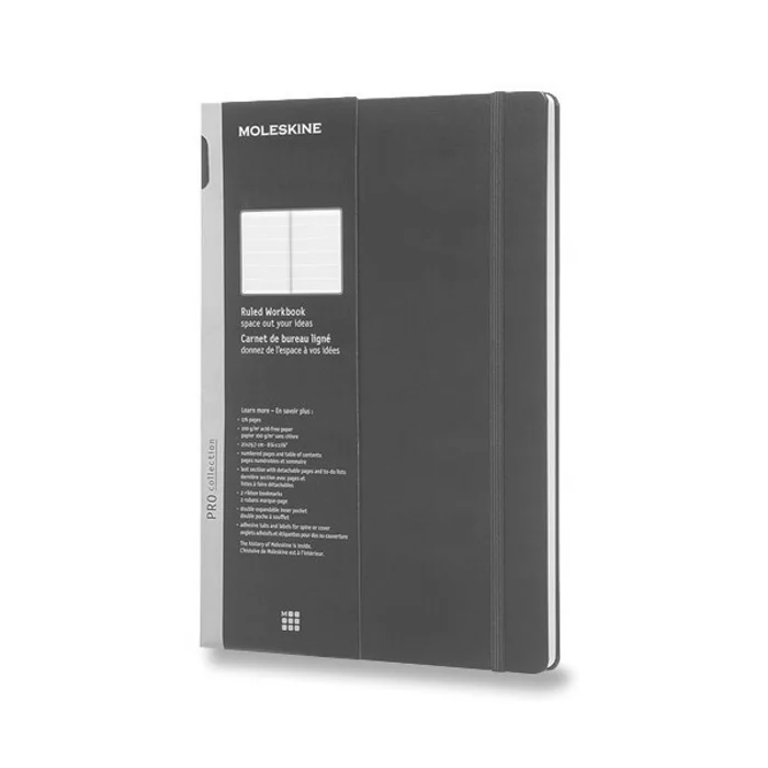 Hauptproduktbild Zápisník Moleskine Workbook - tvrdé desky A4, linkovaný, černý