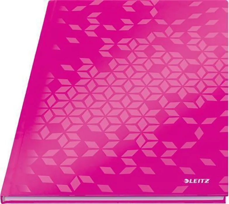 Hauptproduktbild Zápisník "Wow", růžová, čtverečkovaný, A4, 80 listů, lesklá, LEITZ
