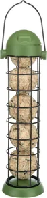 Behälter für 5 Talgkugeln, Tube mit Deckel, 8 x 29 cm, Metall/Kunststoff, grün