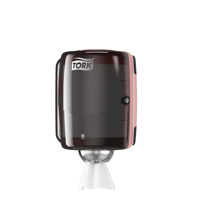 Hauptproduktbild Zásobník na papírové ručníky v roli M-Box TORK 659008 červeno-černý M2 [1 ks]