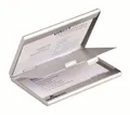 Zásobník na vizitky Durable - stříbrný na 2 x 10 vizitek