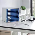 Schubladenbox Leitz 10 Schubladen, Blau
