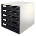 Zásuvkový box Leitz 5 zásuvek, Černá