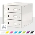 Leitz Click & Store Schubladenbox mit 3 Schubladen, Weiß