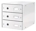 Leitz Click & Store Schubladenbox mit 3 Schubladen, Weiß