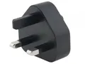 Weiteres Produktbild Buchsenstecker Typ G (UK) für USB-C Ladegeräte, schwarz