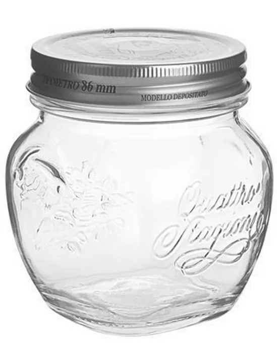 Hauptproduktbild Zavařovací sklenice, s víčkem, 0,5 l, 2 ks