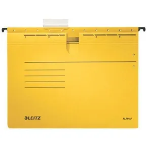 Leitz ALPHA® Einhängeplatten mit Schnellverschluss, Gelb [25 Stück]