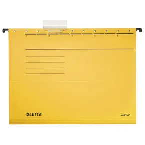 Leitz ALPHA® Typ V Hängeplatten, gelb [25 Stück]