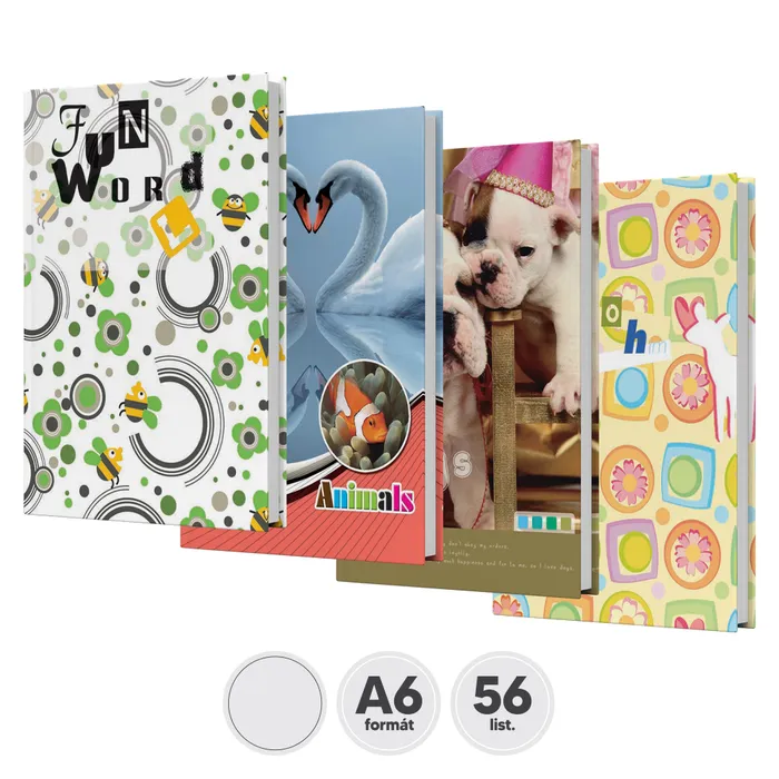 Hauptproduktbild Záznamní kniha A6 nelinkovaná [56 listů]