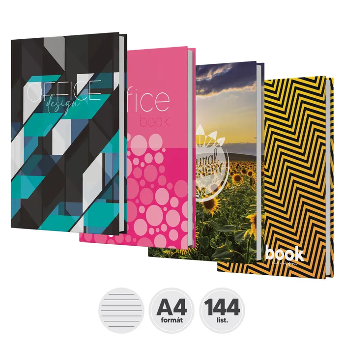 Hauptproduktbild Záznamní kniha linkovaná A4 [144 listů]